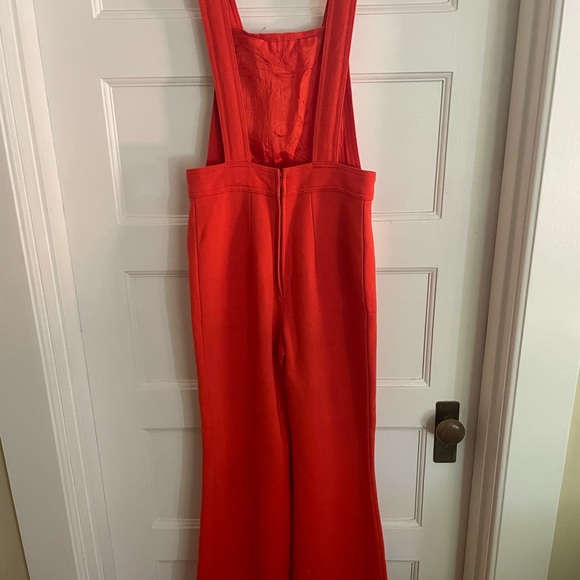 Vintage orange jumpsuit size S/M gold buttons great for wintee - Picture 2 of 5